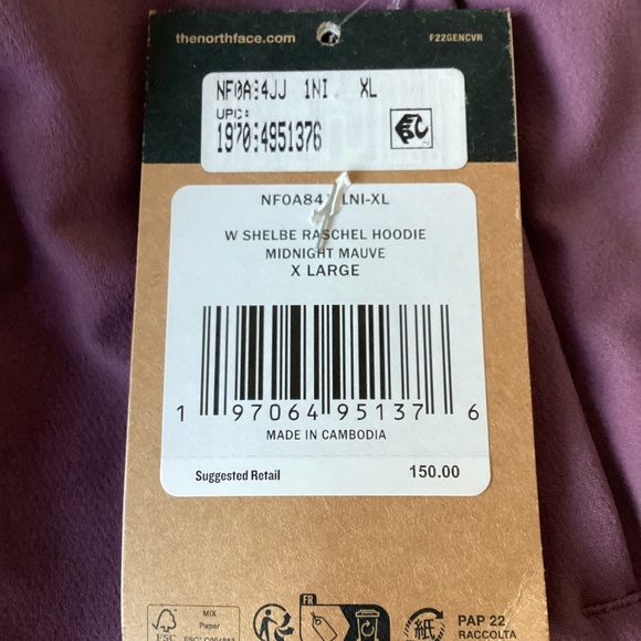 The North Face Women's Shelbe Raschel Zip-Front Fleece-Lined Hoodie Jacket, XL - Picture 9 of 9